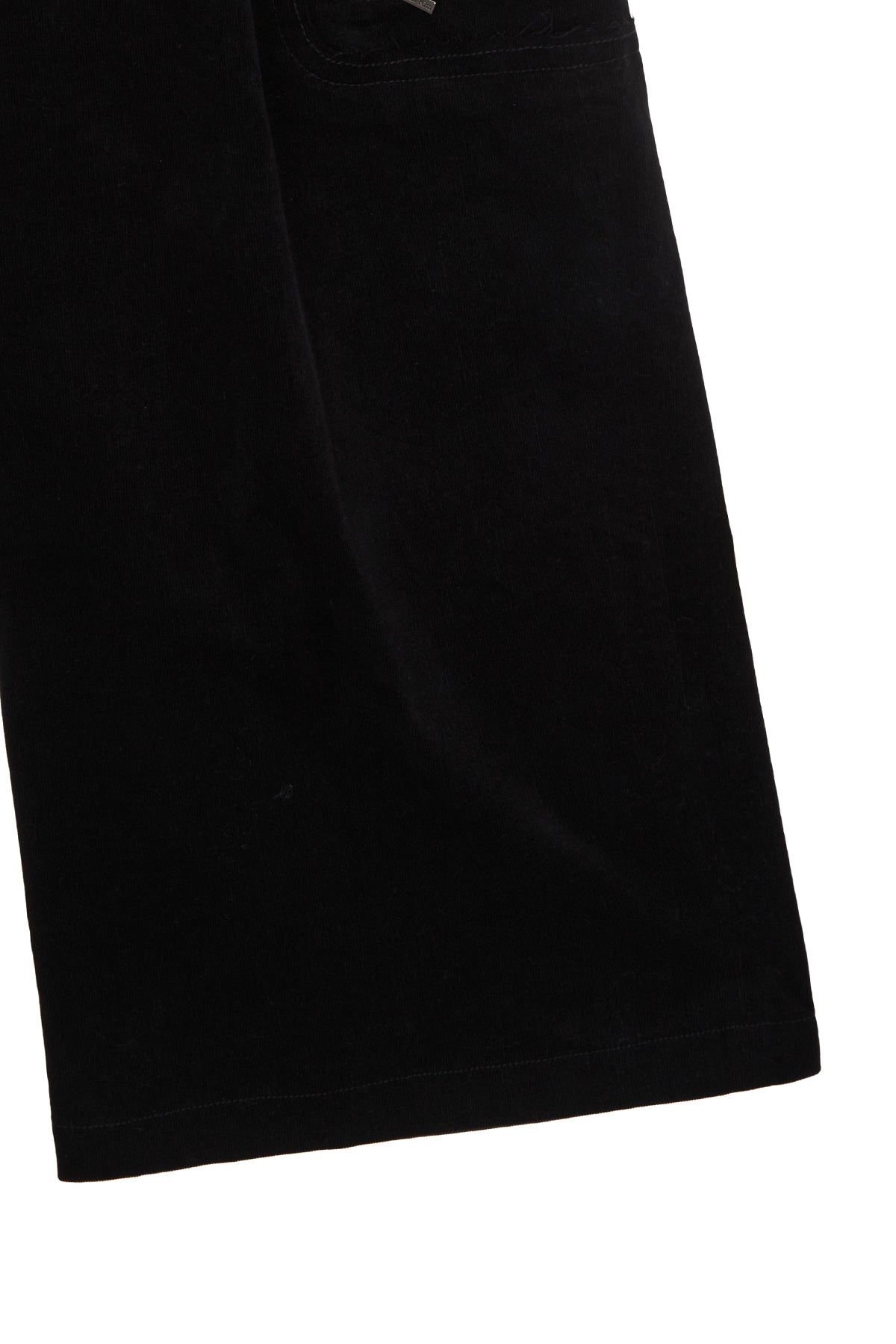 Matin Kim - Corduroy Tuck Point Wide Pants (Black) product image 4 | TRAB K-Fashion Australia