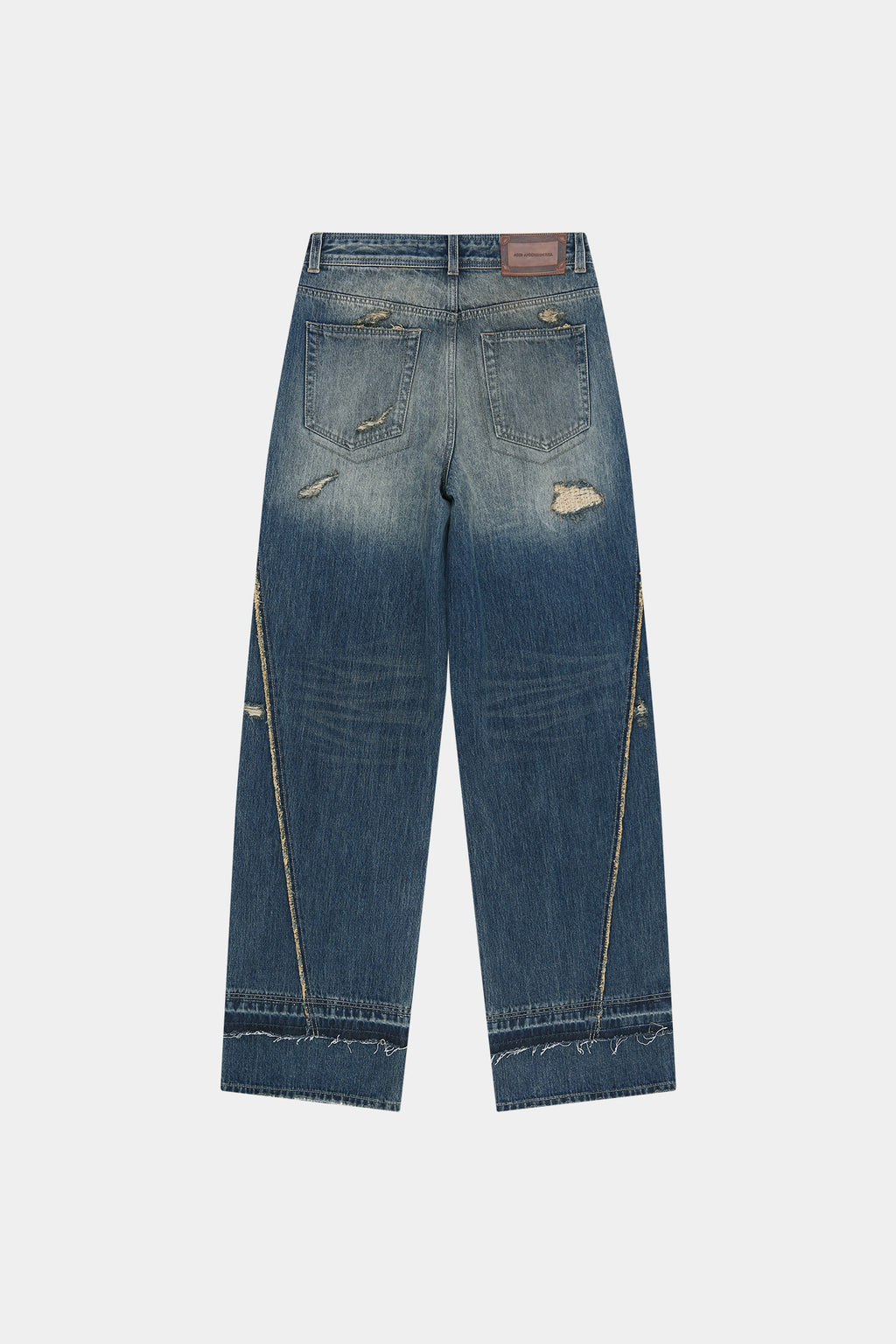 Andersson Bell - Layered Wide Jeans (blue) (Blue) product image 9 | TRAB K-Fashion Australia