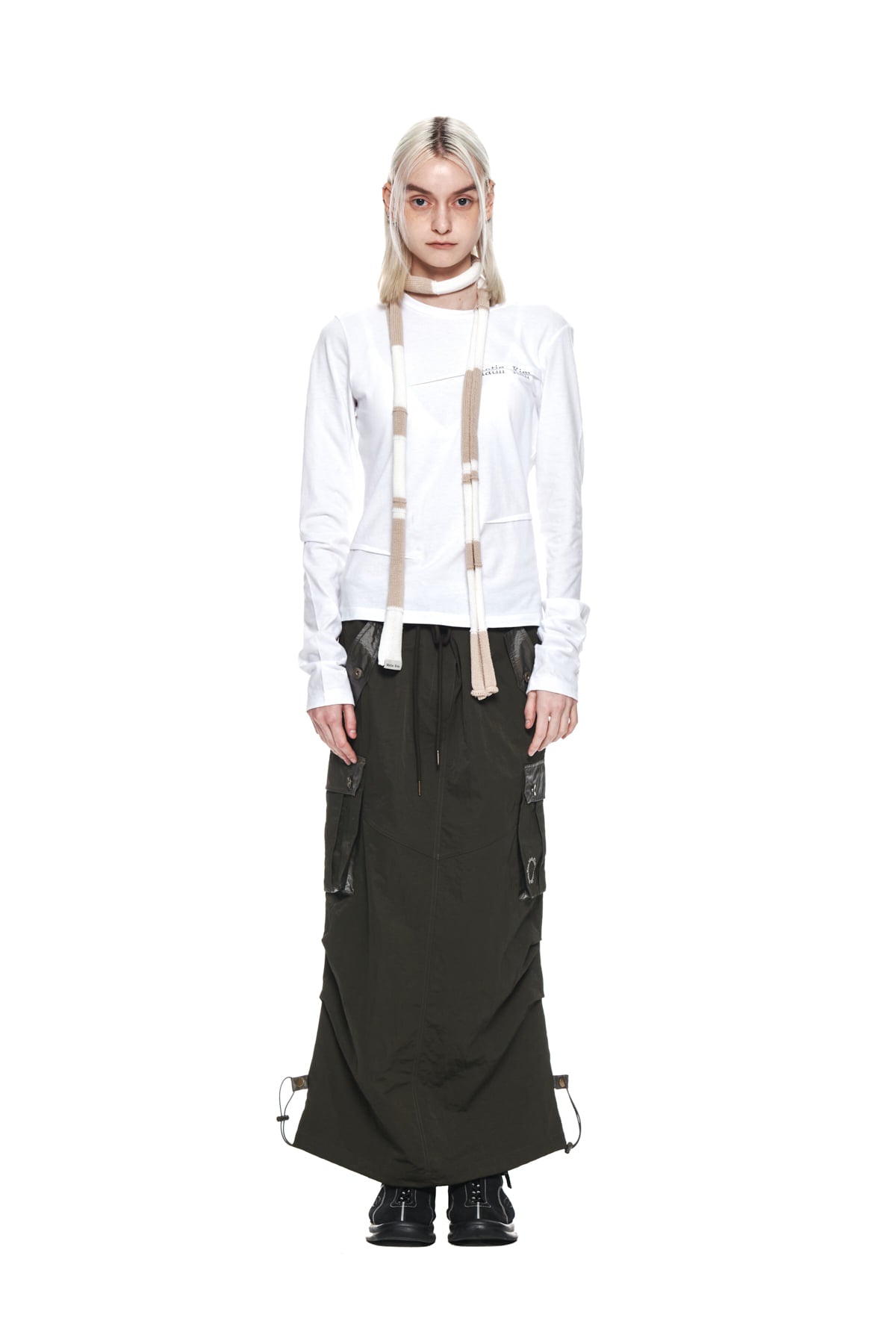 Matin Kim - Cargo Maxi Skirt (Khaki) product image 5 | TRAB K-Fashion Australia