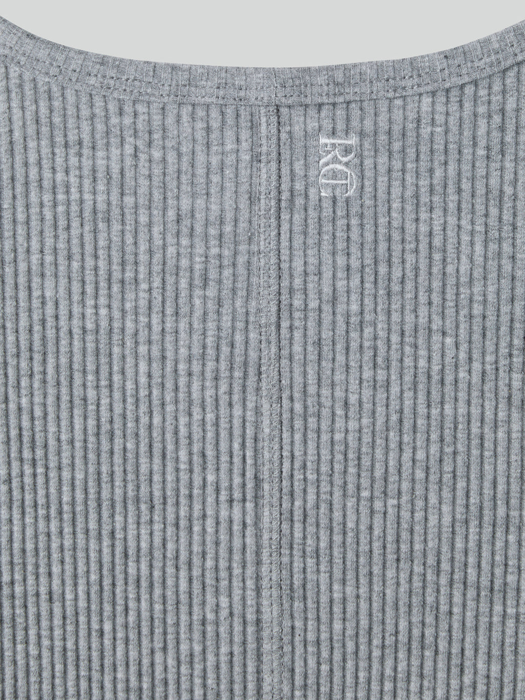 Recto - Ribbed Jersey Top (Melange Grey) product image 7 | TRAB K-Fashion Australia