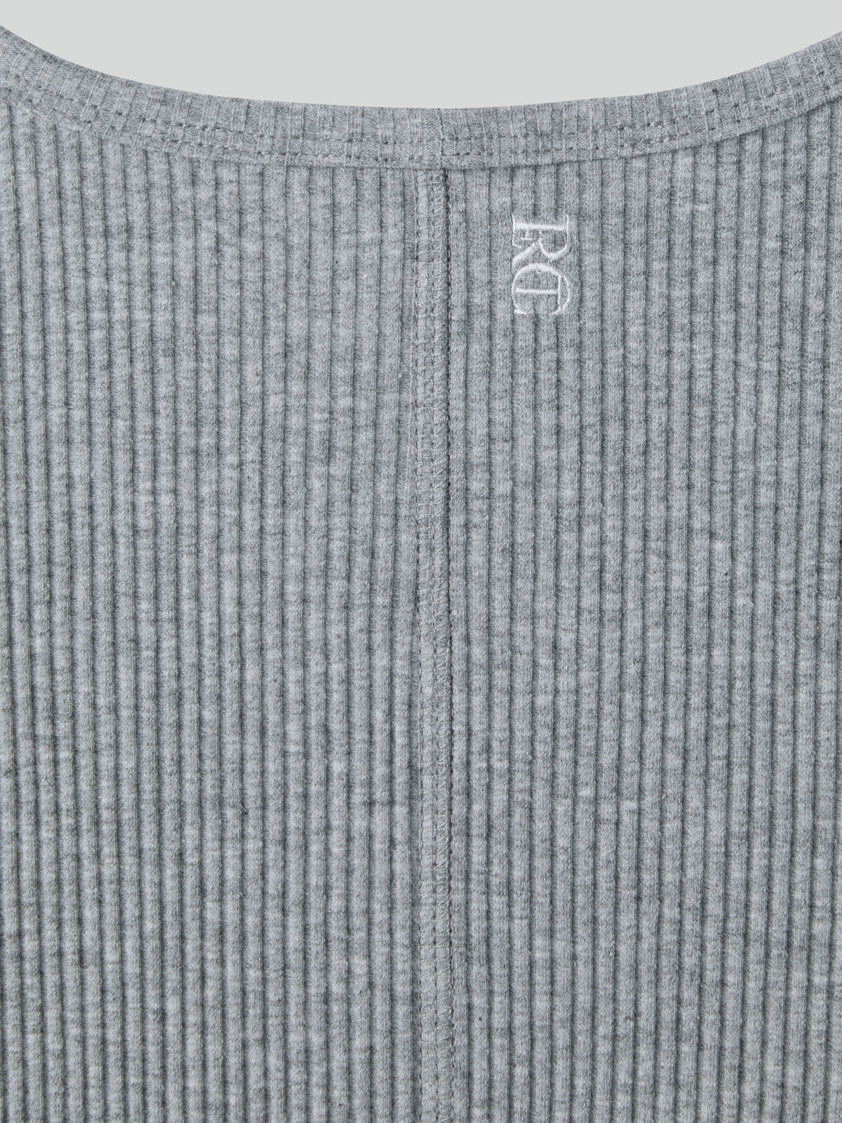 Recto - Ribbed Jersey Top (Melange Grey) product image 7 | TRAB K-Fashion Australia