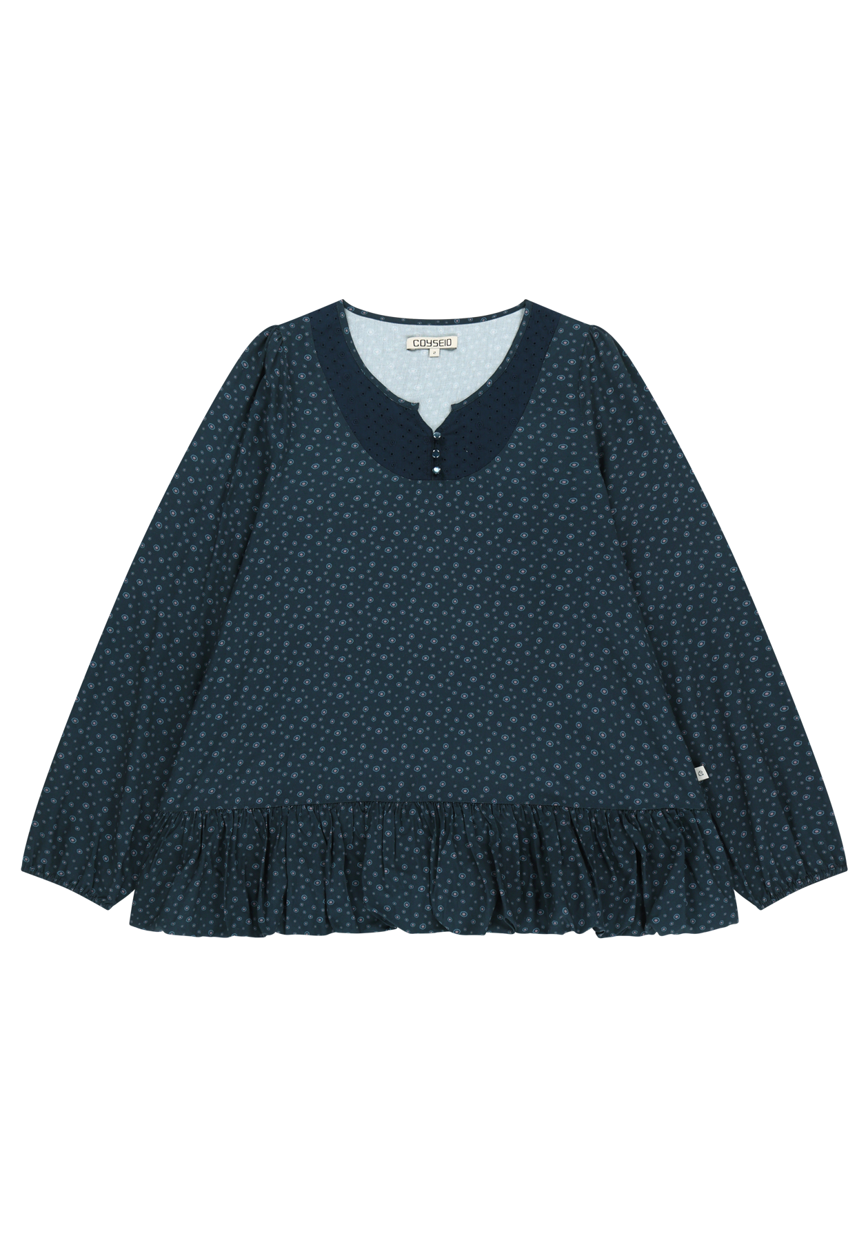 Coyseio - Dudu Puff Blouse (Navy) product image 2 | TRAB K-Fashion Australia