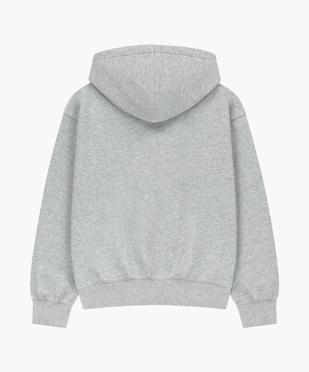 Marithe & Francois Girbaud - Small Classic Logo Oversized Hoodie (brushed) (Heather Gray) product image 6 | TRAB K-Fashion Australia