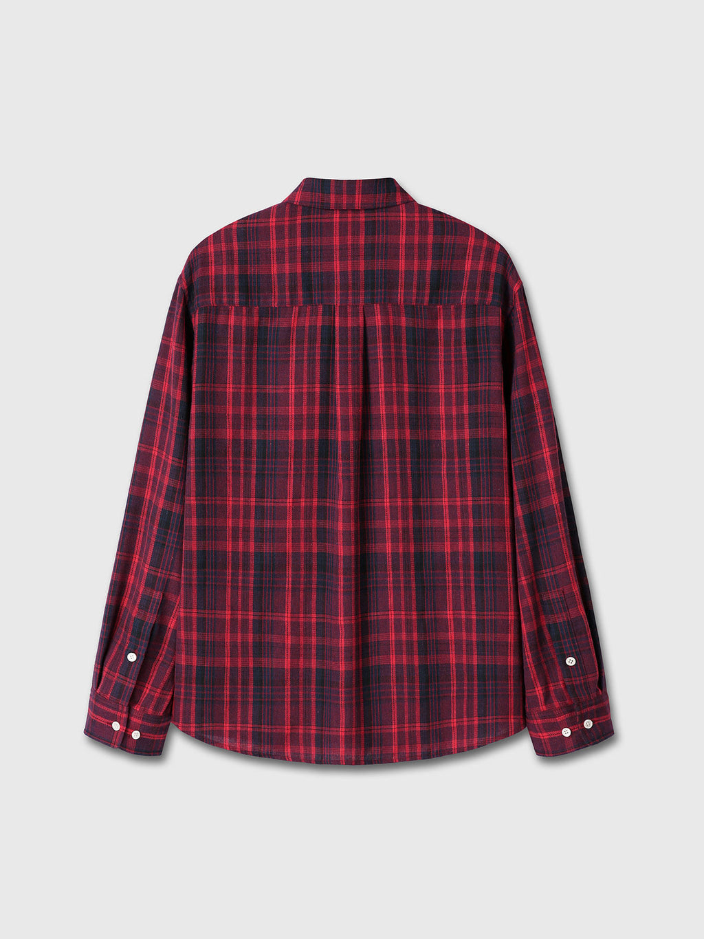 Tonywack - Washed Cotton Blend Check Shirt (Red/Blue) product image 11 | TRAB K-Fashion Australia