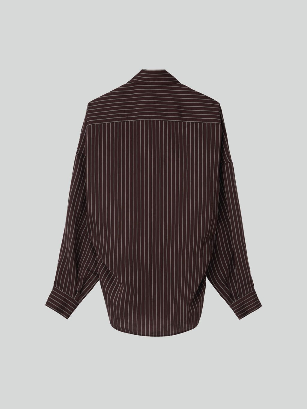 Recto - Double Layer Stripe Shirt (Red Brown) product image 10 | TRAB K-Fashion Australia