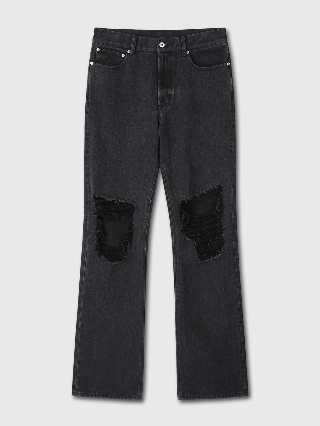 Tonywack - Straight-Leg Destroyed Denim Jeans (Washed Black) product image 8 | TRAB K-Fashion Australia