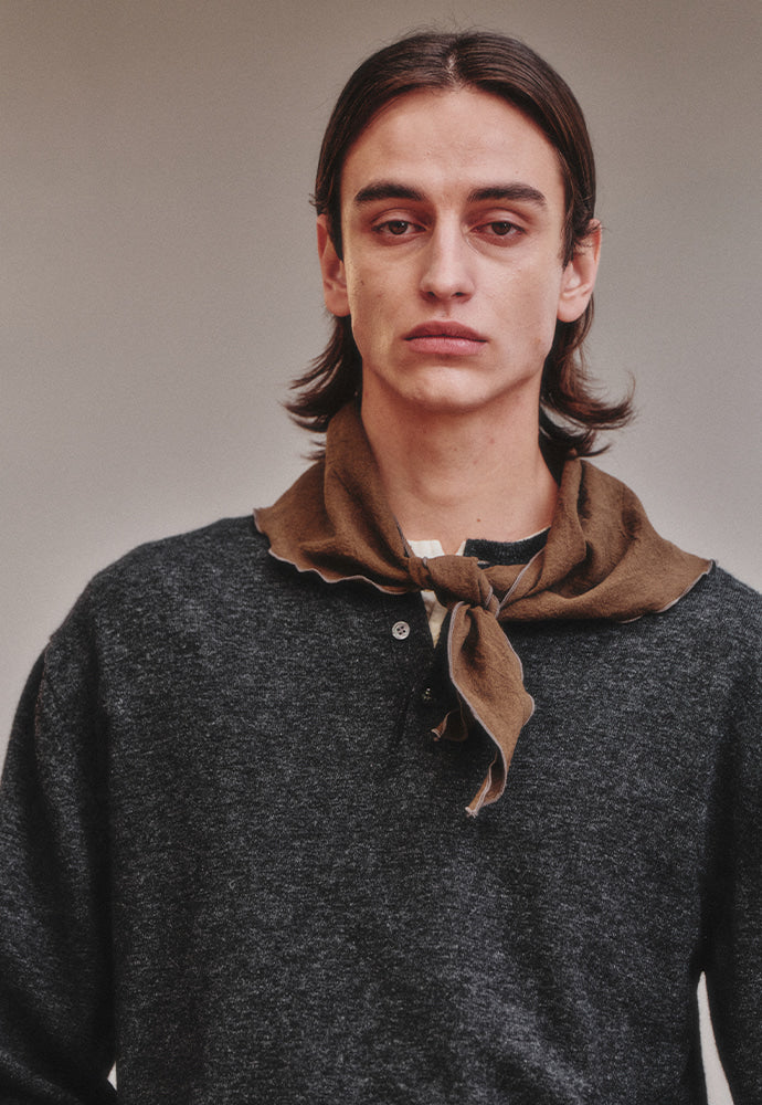 Art if acts - Linen Scarf (Wood) product image 2 | TRAB K-Fashion Australia