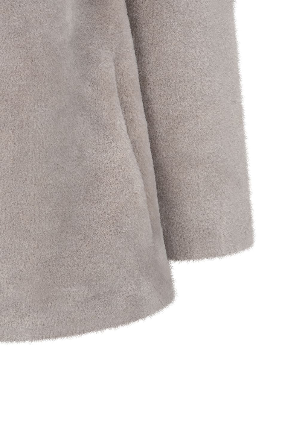 Amomento - shearling mid jacket (Grey) product image 16 | TRAB K-Fashion Australia