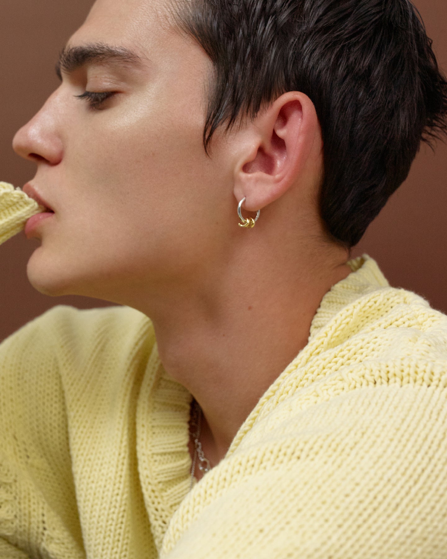 Numbering - Wrapped Coil  Hoop Earrings #4203 product image 1 | TRAB K-Fashion Australia
