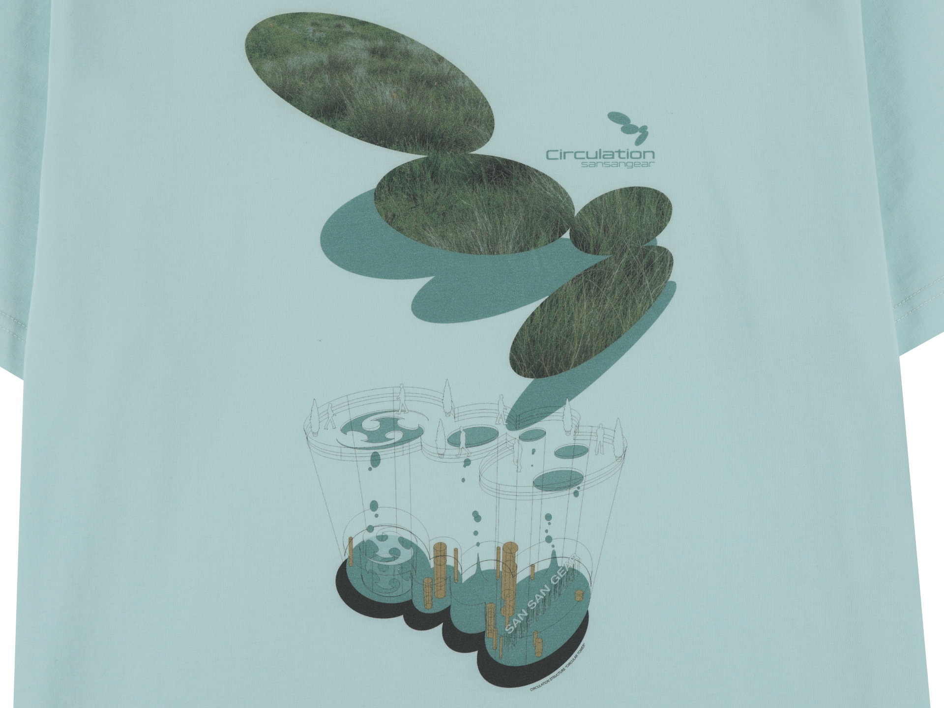 San San Gear - Chan Chan Symbol T-Shirt (Mint) product image 10 | TRAB K-Fashion Australia