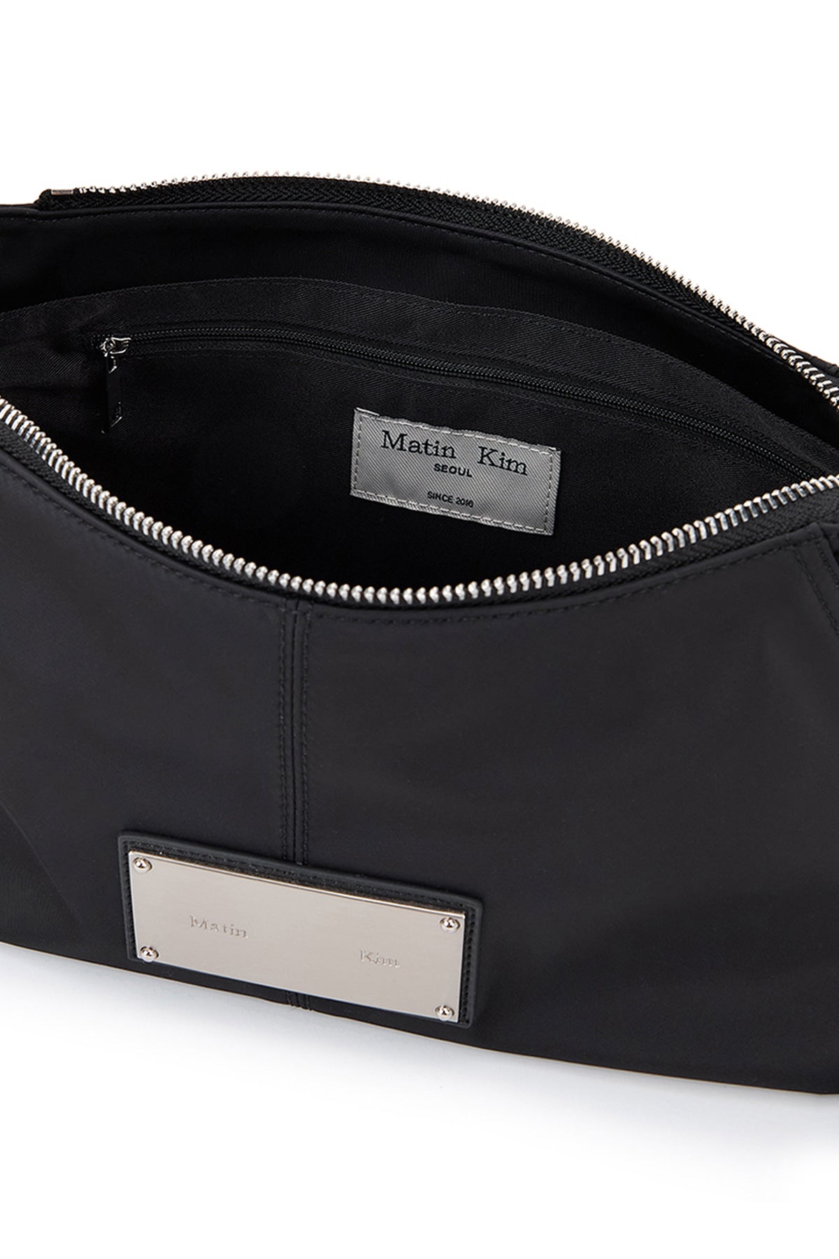 Matin Kim - Side Zipper Fabric Two Way Bag (Black) product image 4 | TRAB K-Fashion Australia