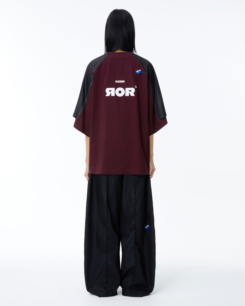 Ader Error - Nolc logo raglan t-shirt (Burgundy) product image 5 | TRAB K-Fashion Australia