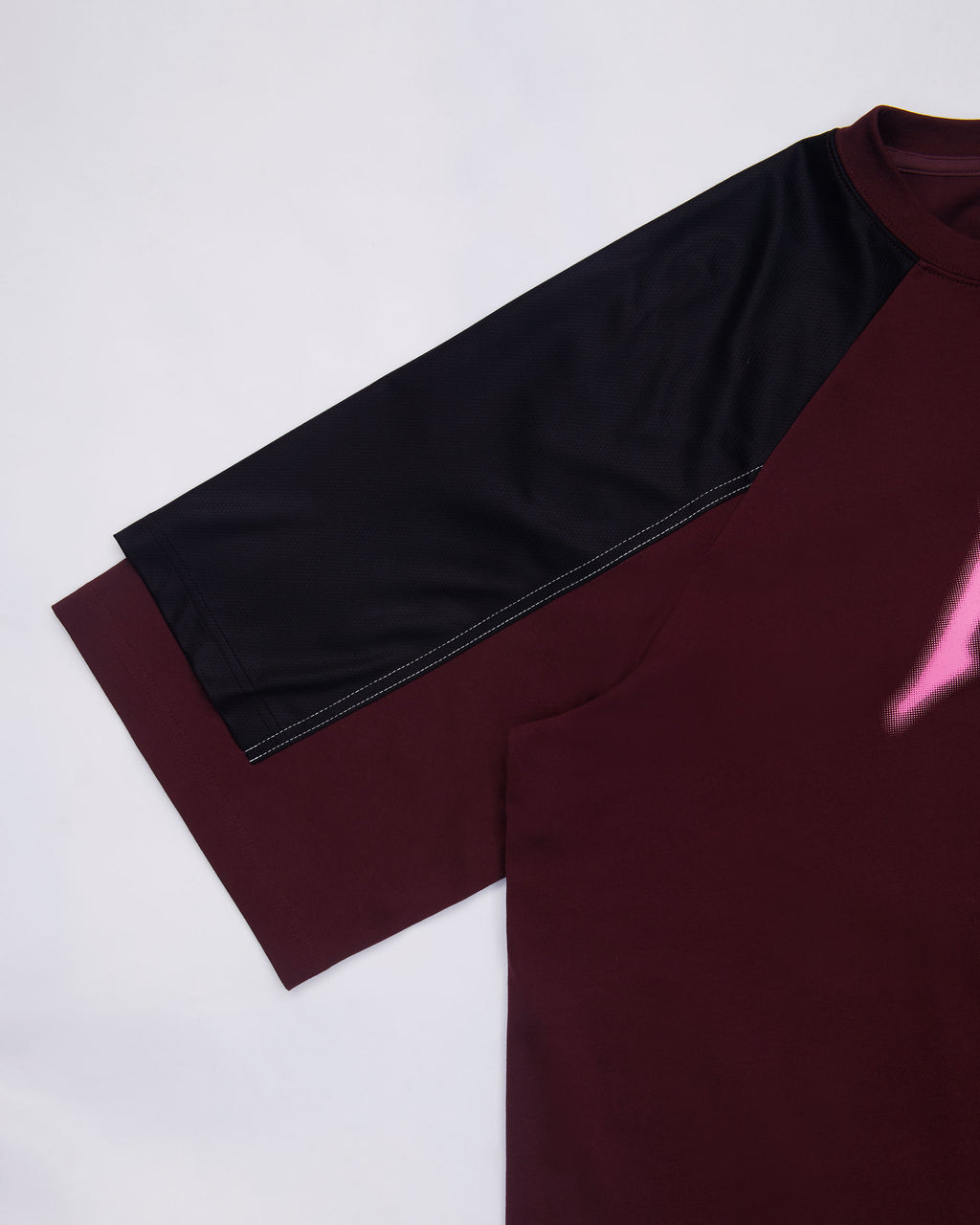 Ader Error - Nolc logo raglan t-shirt (Burgundy) product image 7 | TRAB K-Fashion Australia