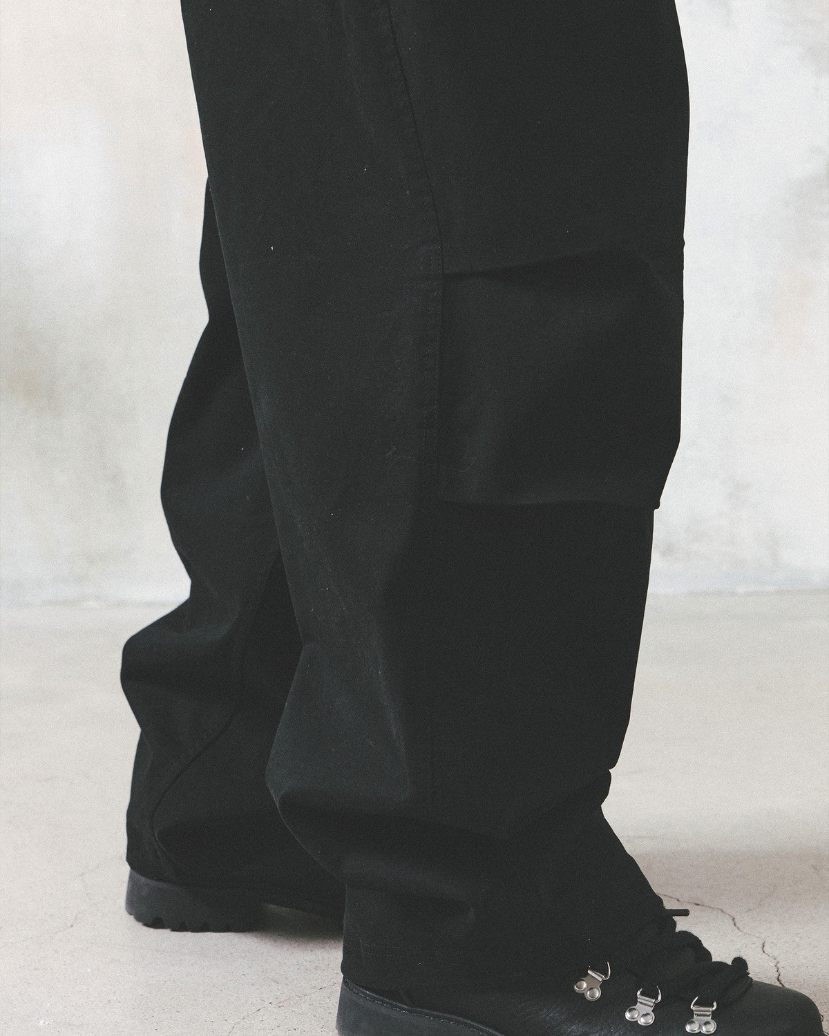 Eastlogue - Parachute Shell Easy Pants (Black Moleskin) product image 3 | TRAB K-Fashion Australia