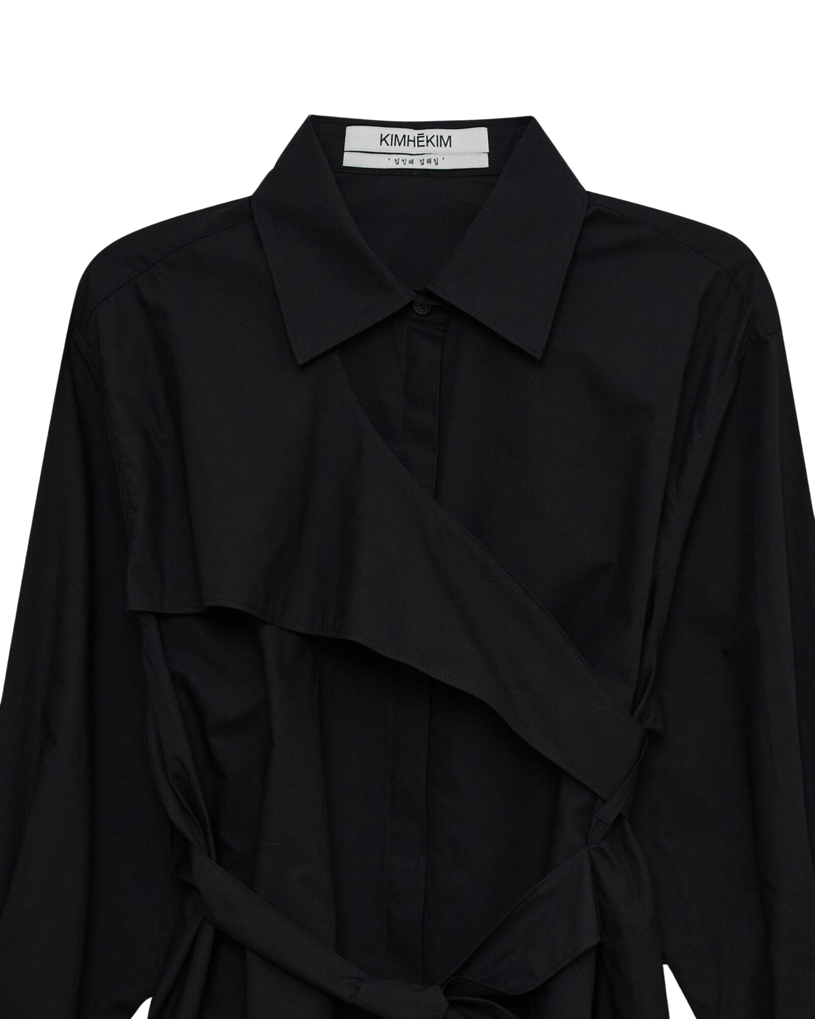 Kimhe Kim - Ng Belted Shirt (Black) product image 8 | TRAB K-Fashion Australia