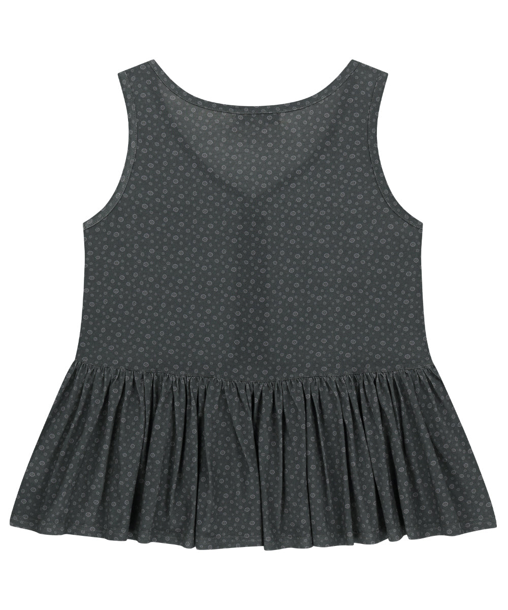 Coyseio - Dudu Ruffle Sleeveless (Charcoal) product image 11 | TRAB K-Fashion Australia