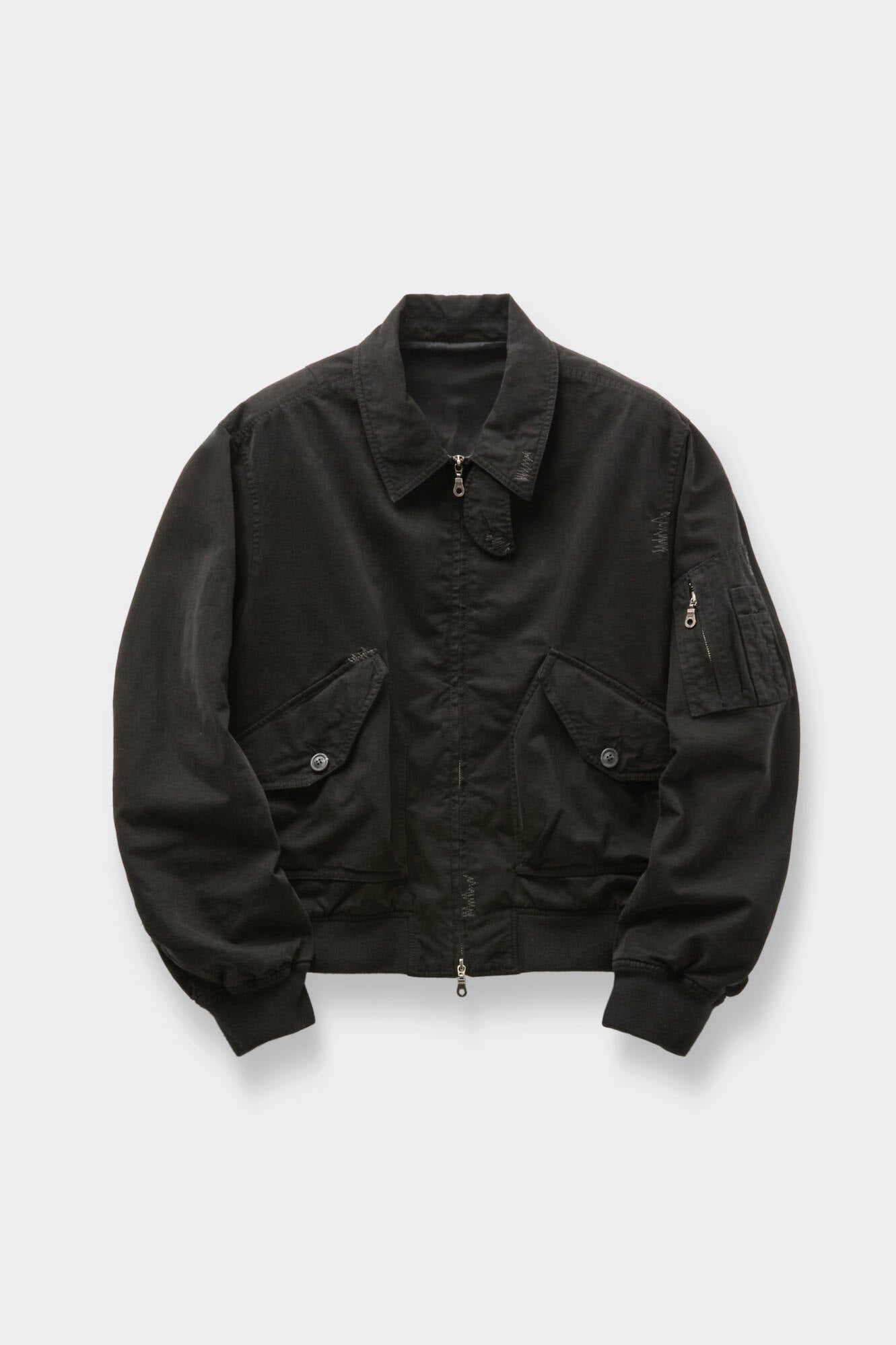 Coor - Dyed Cotton Flight Jumper (Washed Black) product image 1 | TRAB K-Fashion Australia