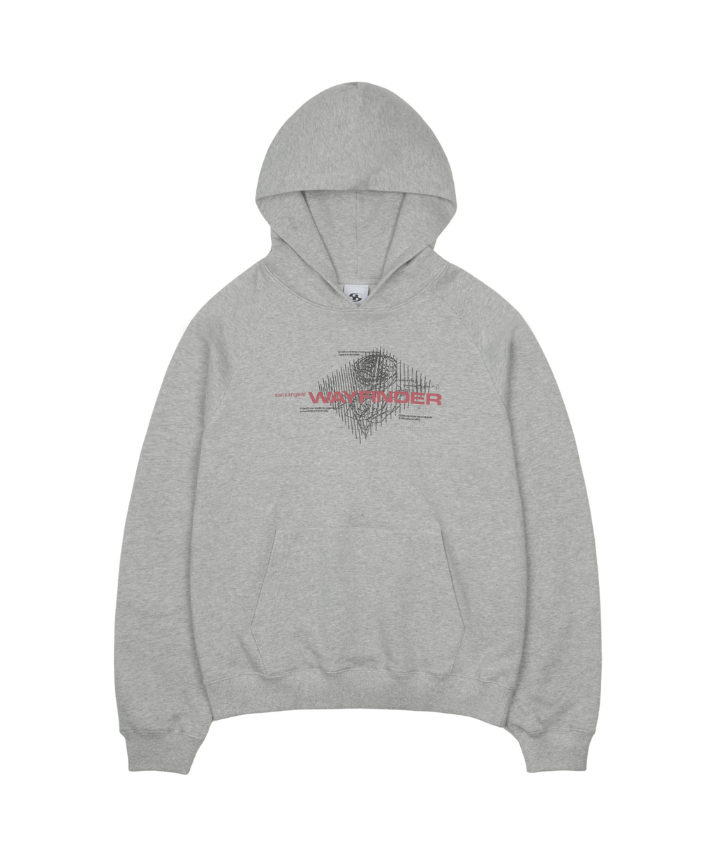 San San Gear - Wayfinder Hoodie (Melange Grey) product image 4 | TRAB K-Fashion Australia