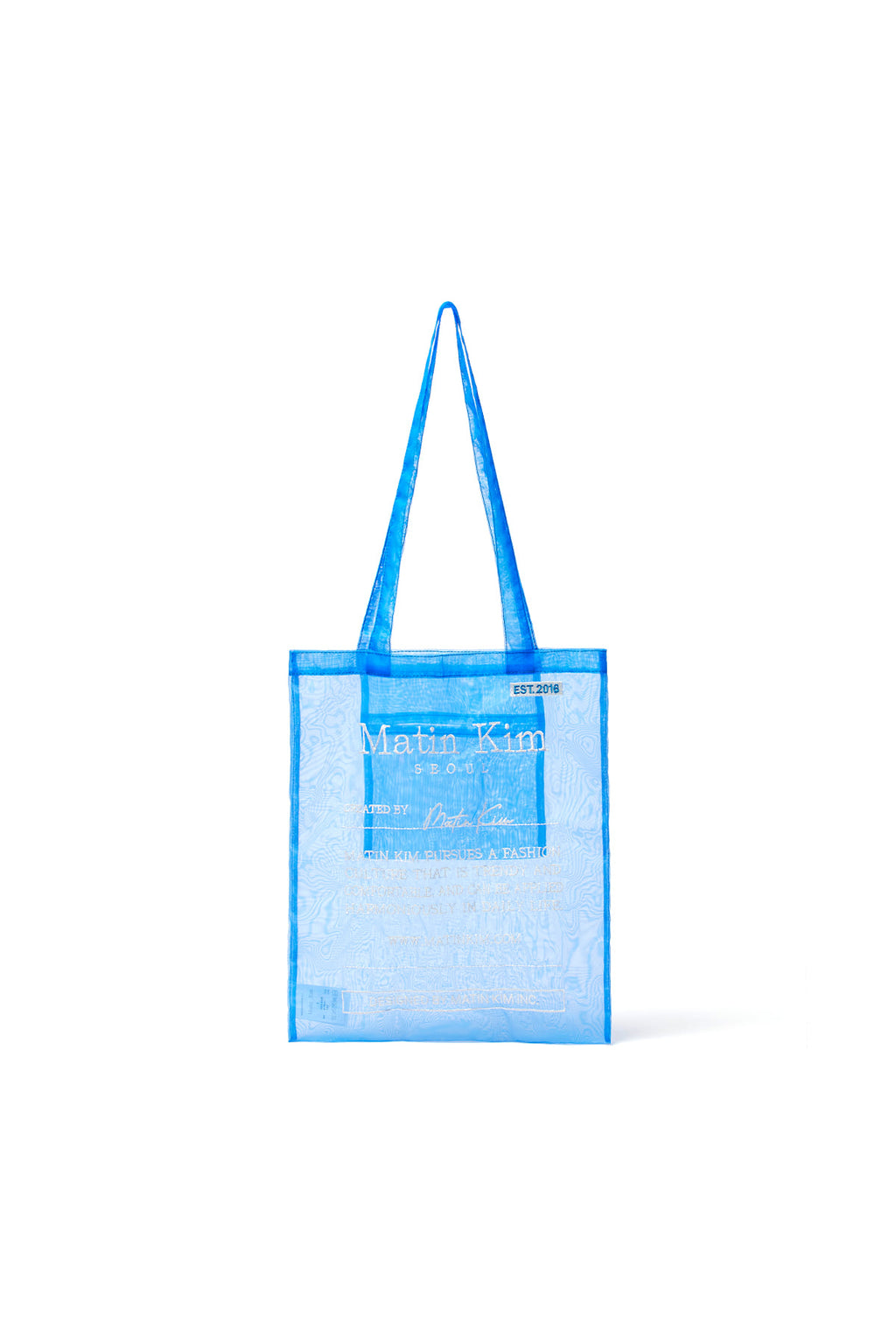 Matin Kim - Organza Ecobag (Blue) product image 1 | TRAB K-Fashion Australia