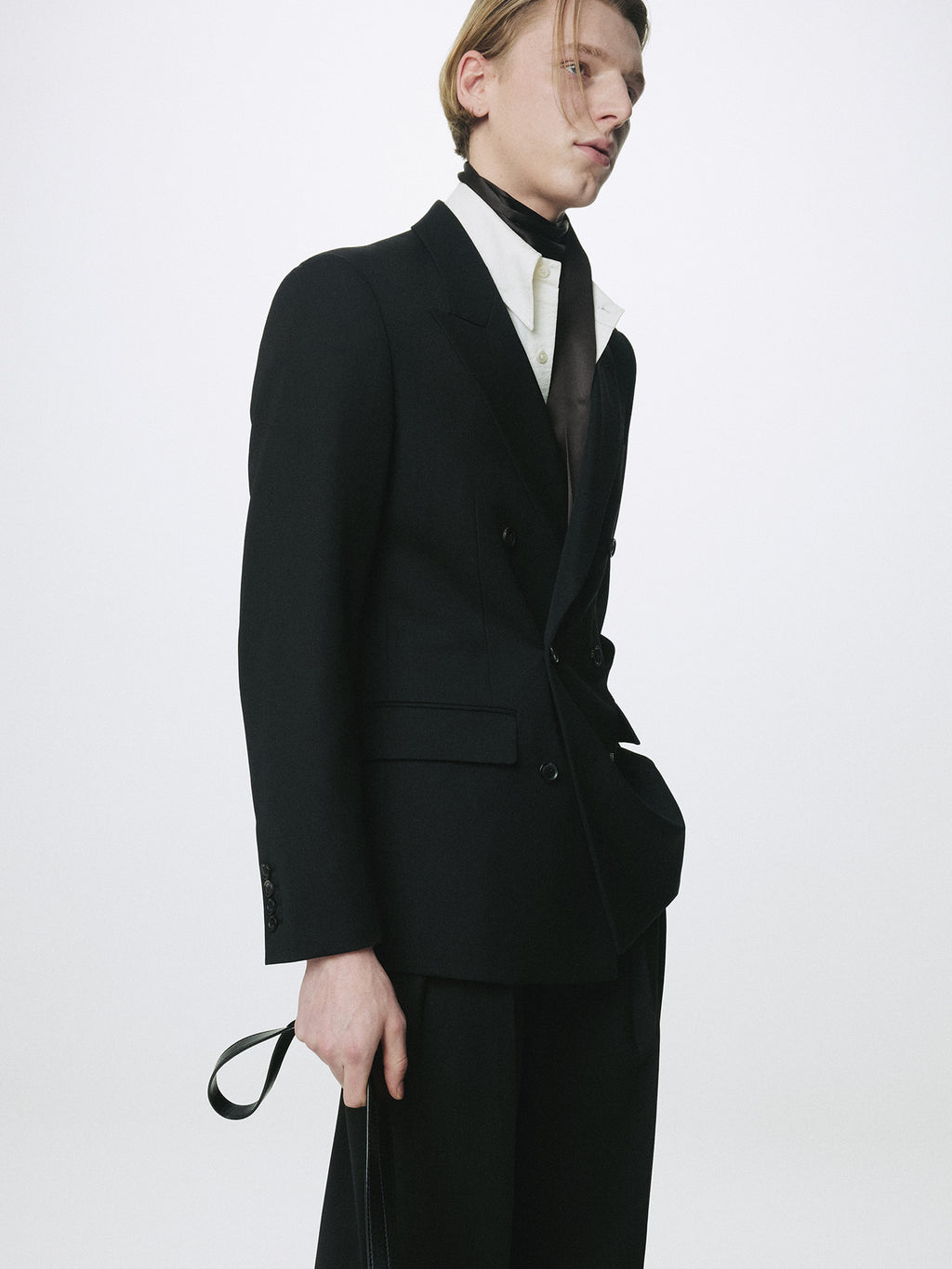 Tonywack - Wool Double-Breasted Tailored Jacket (Black) product image 8 | TRAB K-Fashion Australia