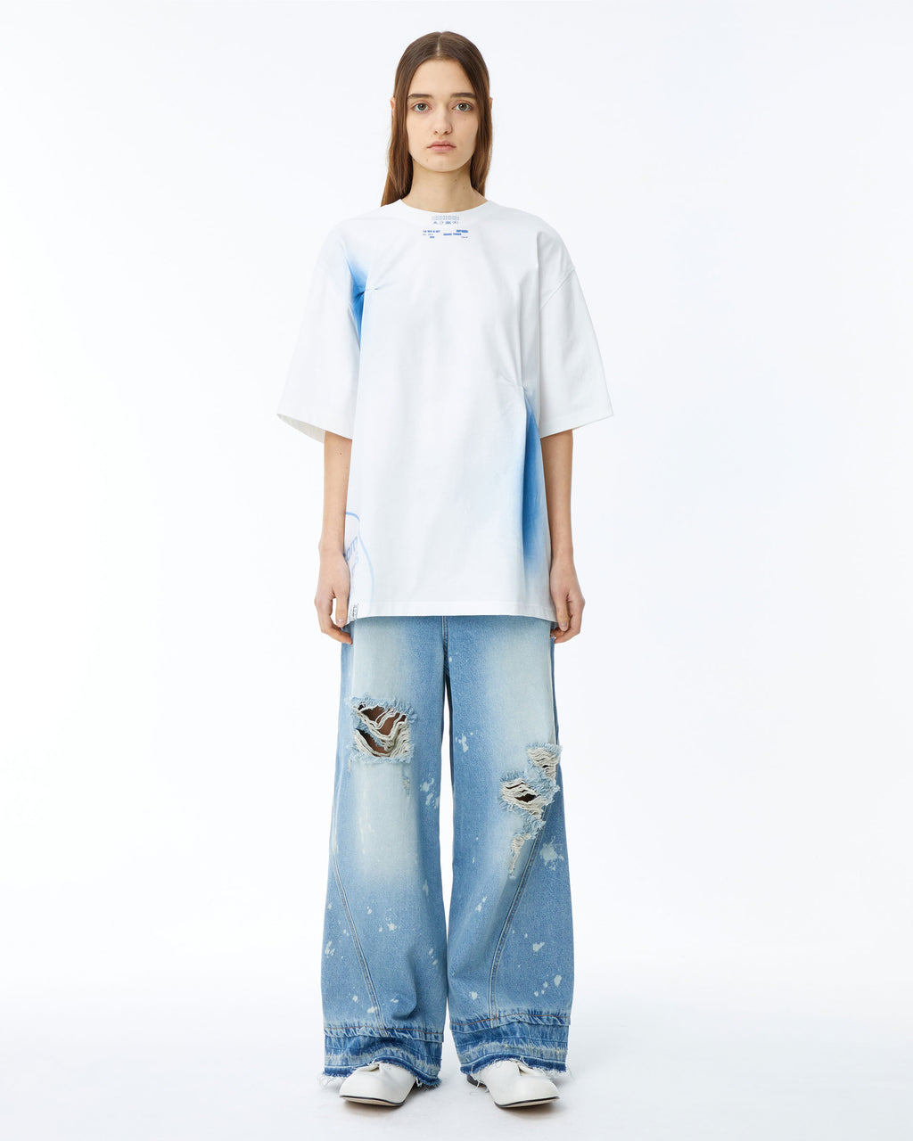Ader Error - Nowia t-shirt (Off White) product image 4 | TRAB K-Fashion Australia