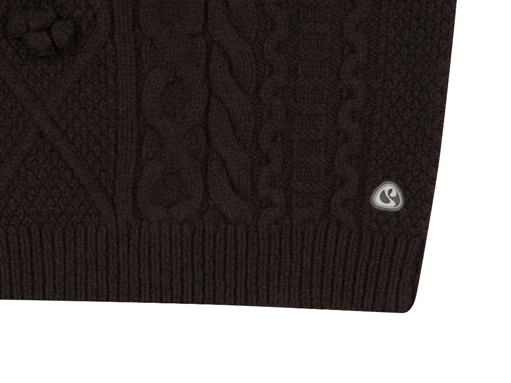 Coyseio - Pompom Cable Knit (Brown) product image 15 | TRAB K-Fashion Australia