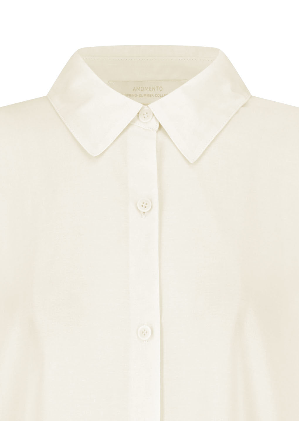 Amomento - Sheer Cotton Classic Shirt (Ivory) product image 7 | TRAB K-Fashion Australia