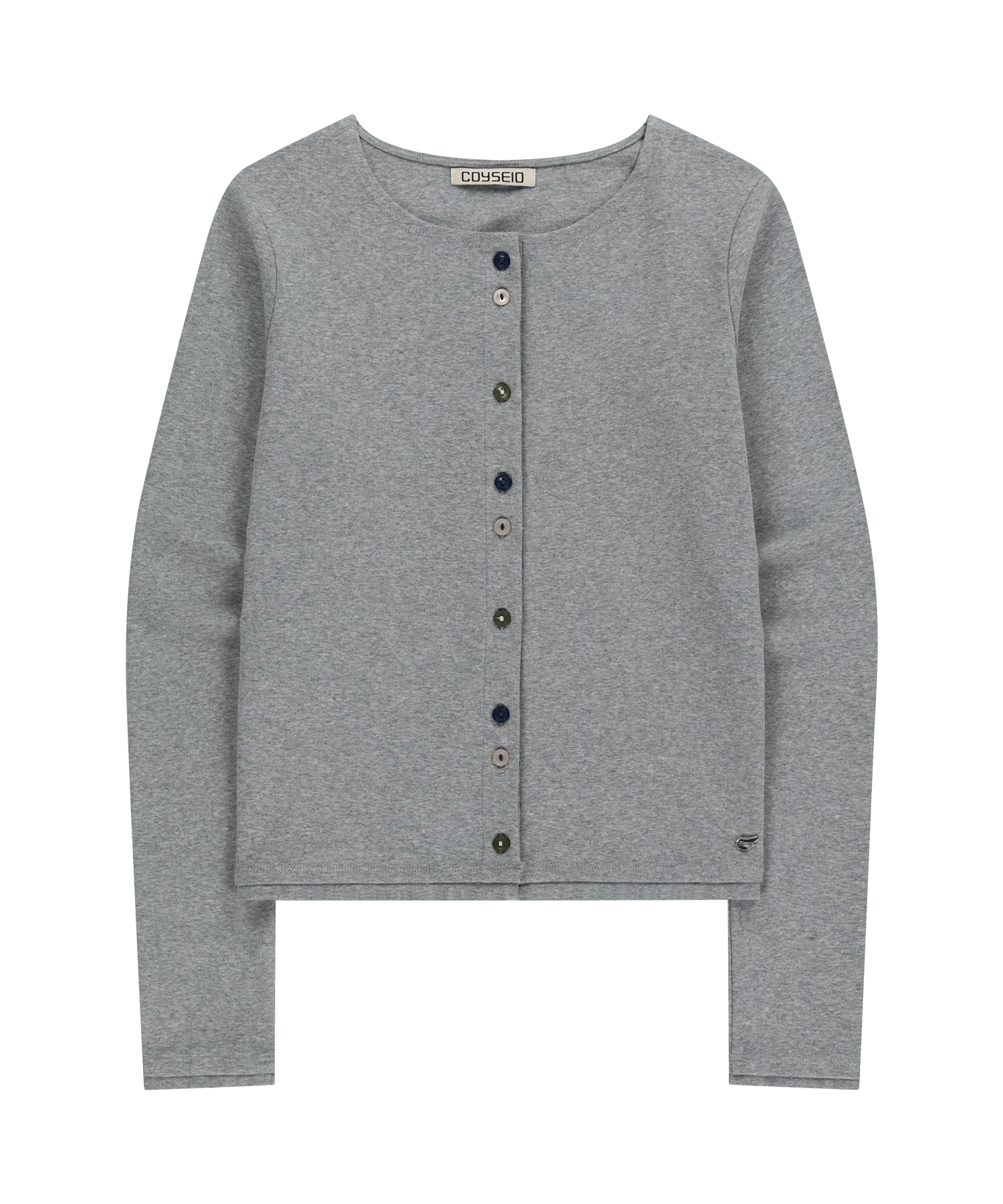 Coyseio - Raw Edge Cardigan (Melange Grey) product image 1 | TRAB K-Fashion Australia