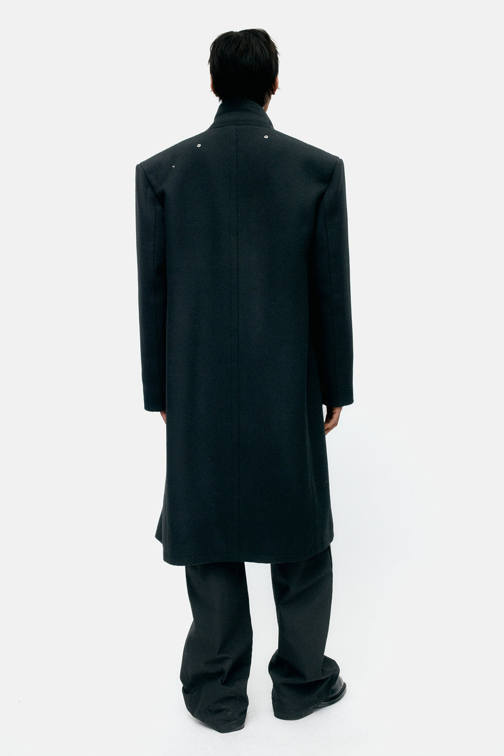 Andersson Bell - Unisex James Wool Coat (Black) product image 2 | TRAB K-Fashion Australia