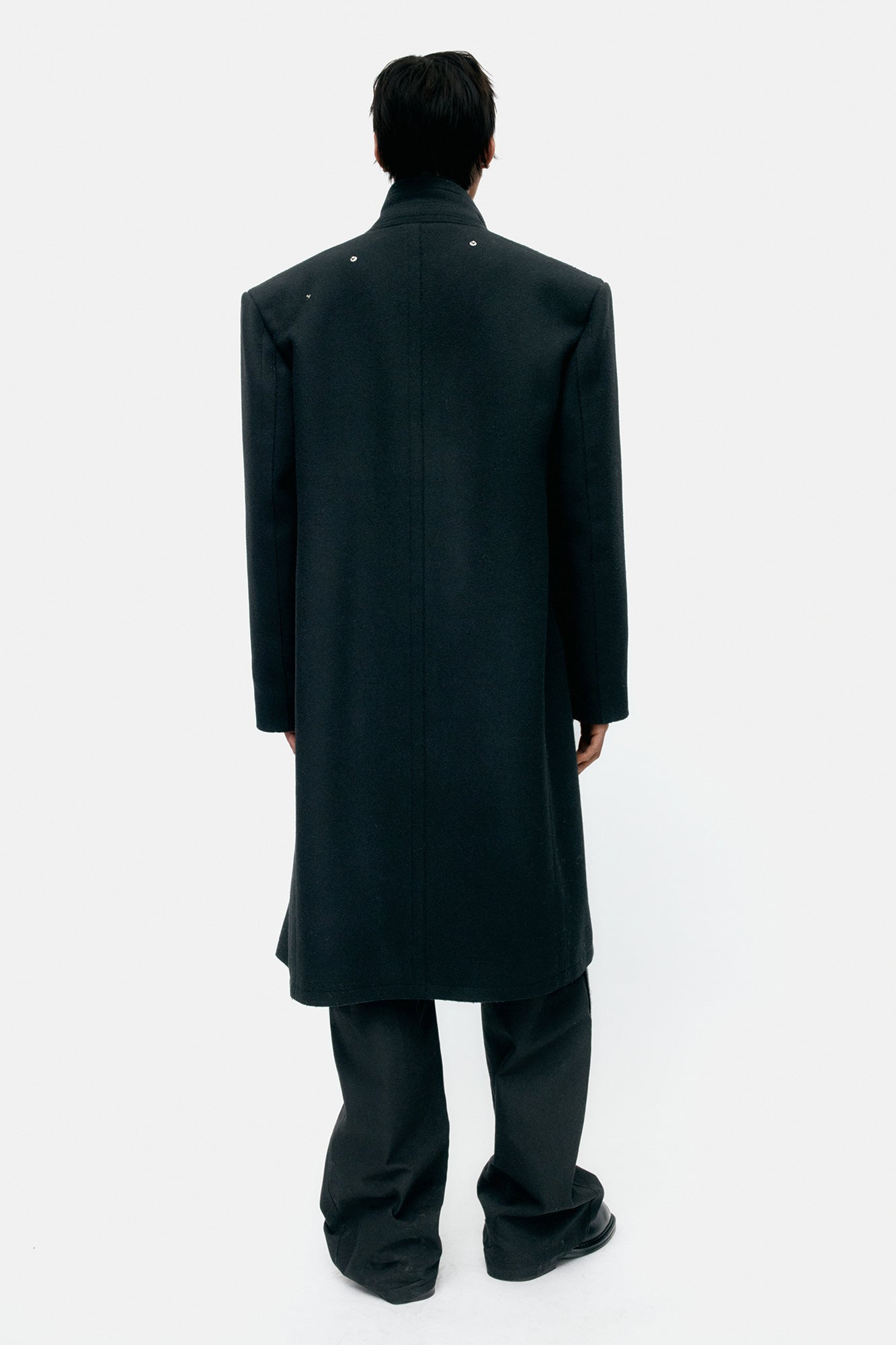 Andersson Bell - Unisex James Wool Coat (Black) product image 2 | TRAB K-Fashion Australia