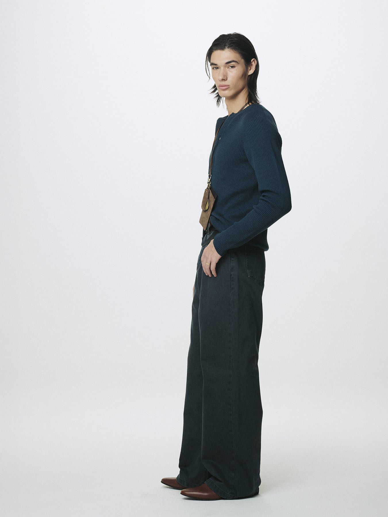 Tonywack - Wide-Leg Denim Jeans (Faded Carbon) product image 3 | TRAB K-Fashion Australia