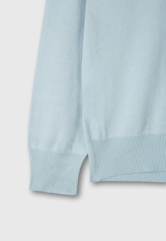 Tonywack - High Count Whole Garment Saddle Neck Knit (Baby Blue) product image 11 | TRAB K-Fashion Australia