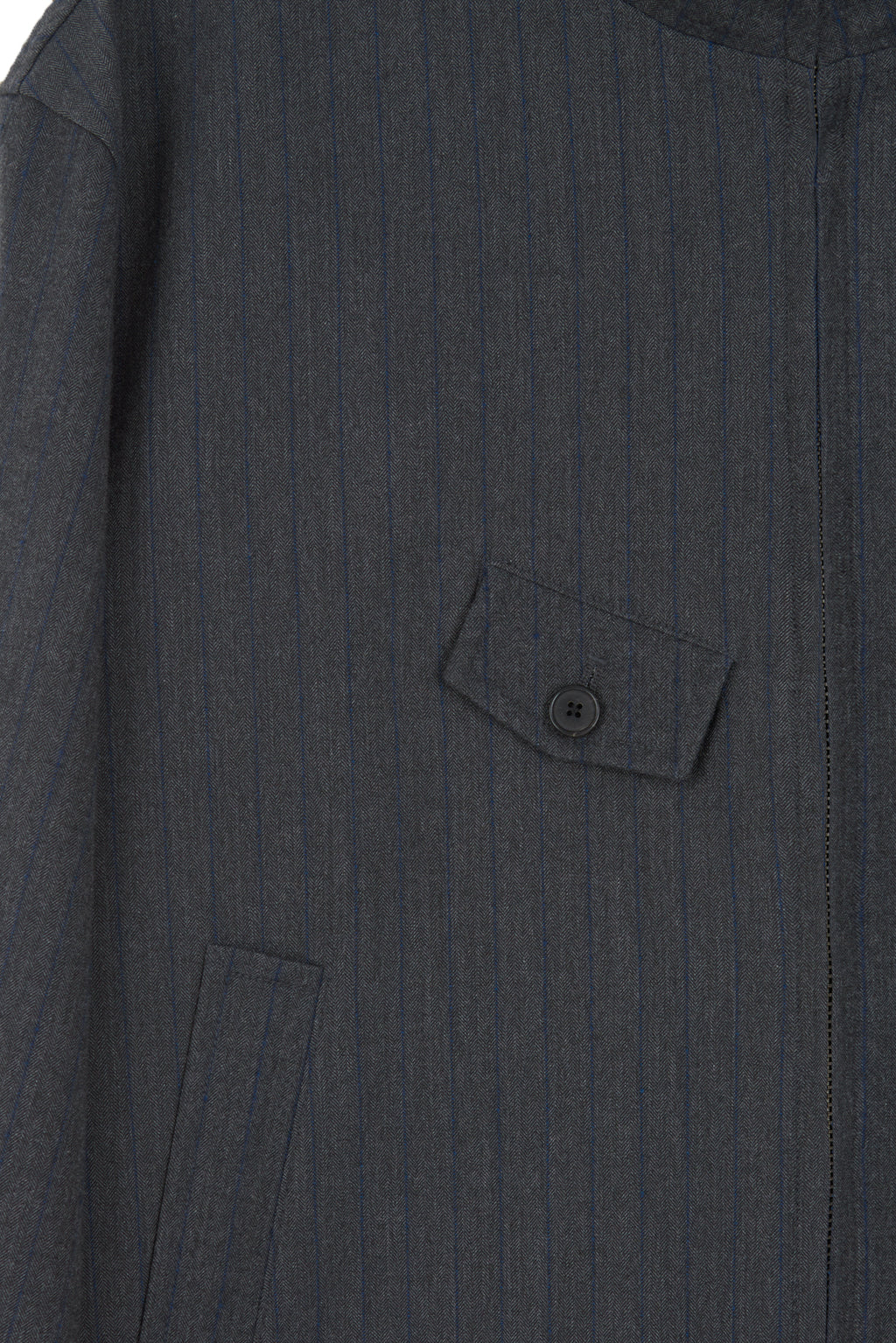 Stu - High Neck Crop Stripe Jacket (Grey) product image 20 | TRAB K-Fashion Australia