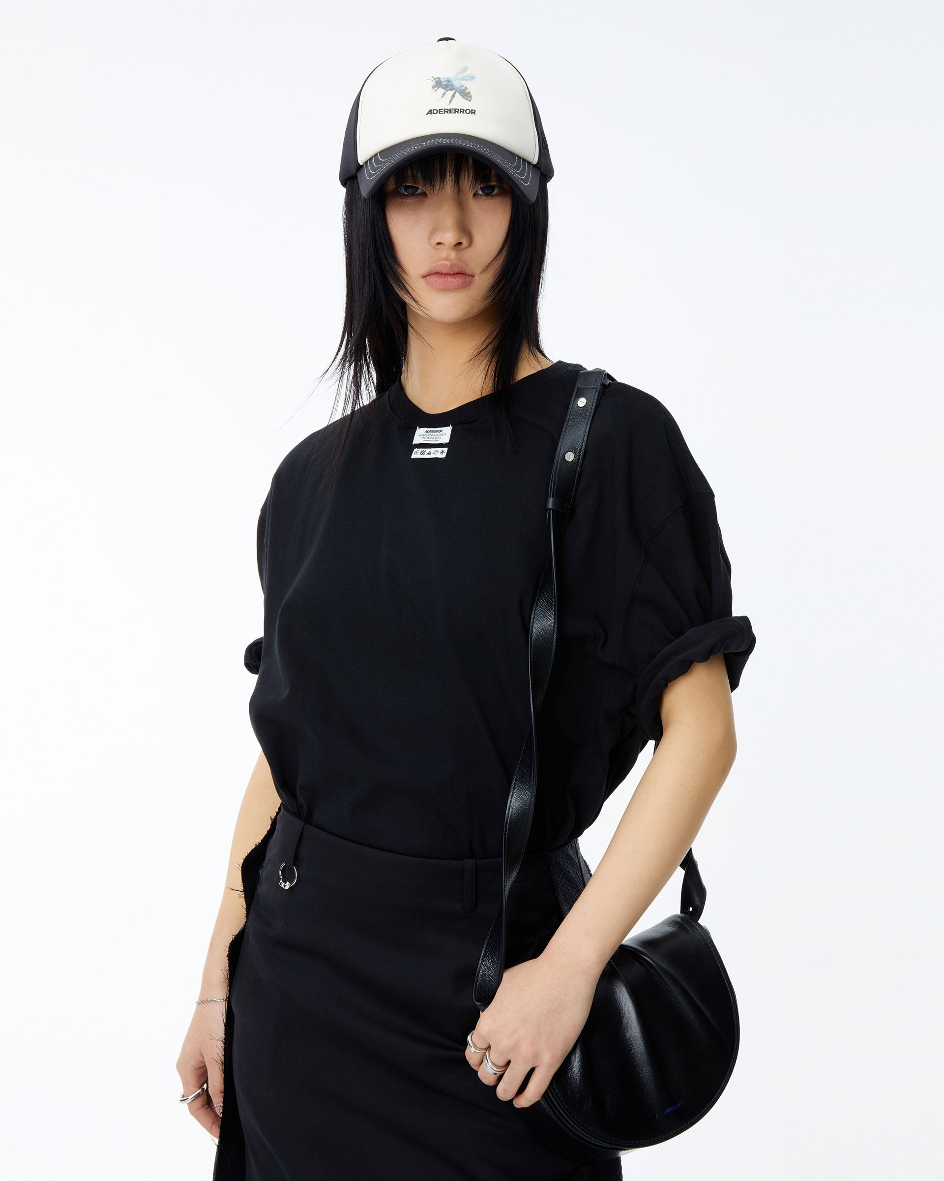 Ader Error - Langle t-shirt (Noir) product image 4 | TRAB K-Fashion Australia