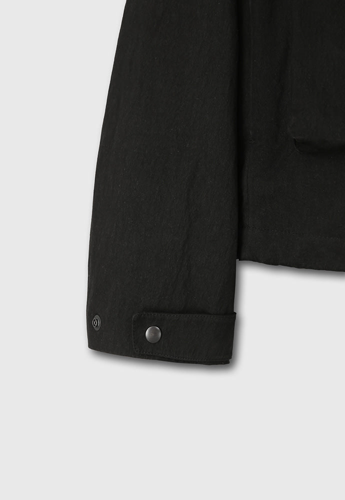 Tonywack - Washed C/P Utility Pocket Zip Jacket (Matt Black) product image 14 | TRAB K-Fashion Australia