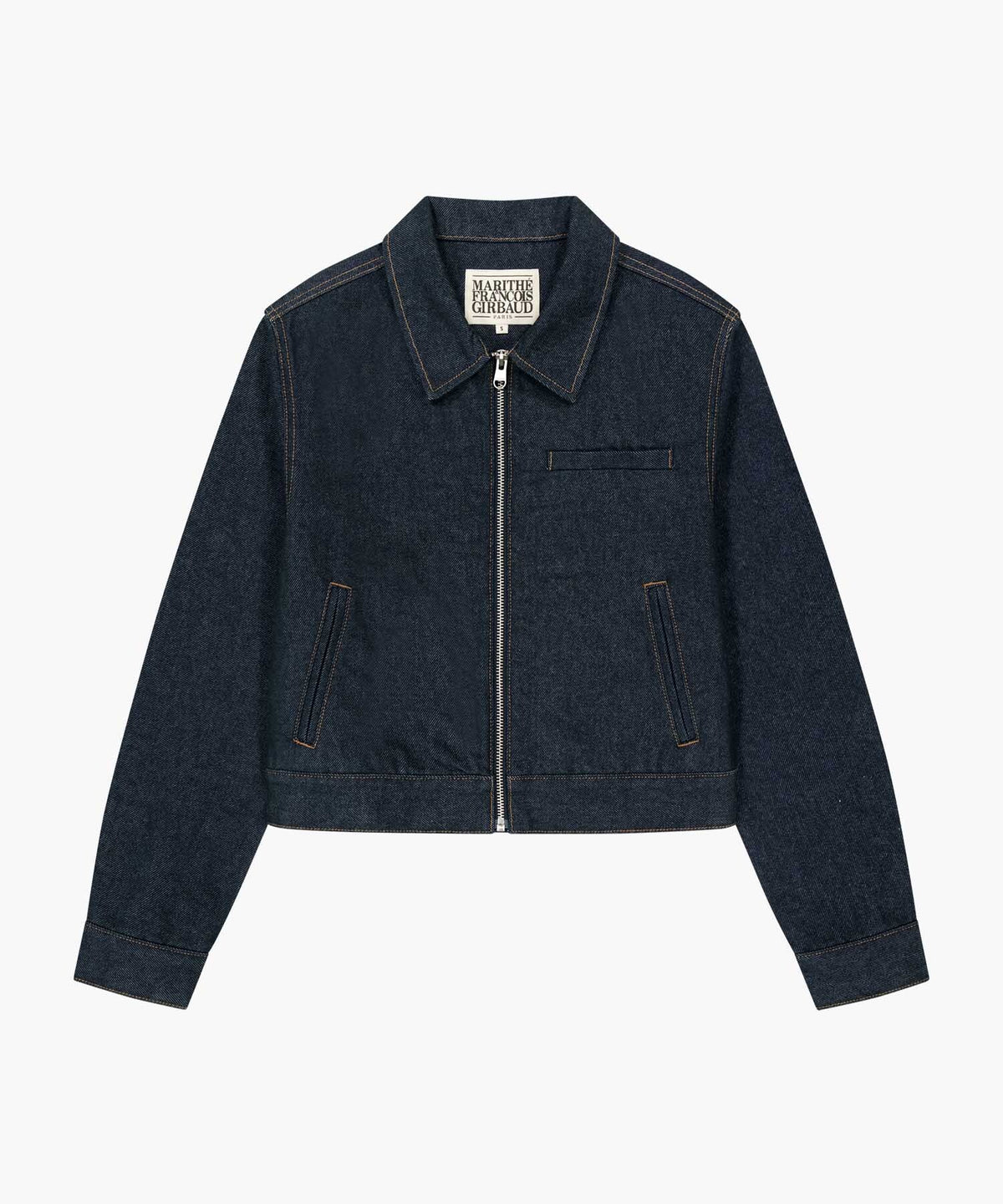 Marithe & Francois Girbaud - Crop Denim Blouson Jacket (Indigo) product image 6 | TRAB K-Fashion Australia