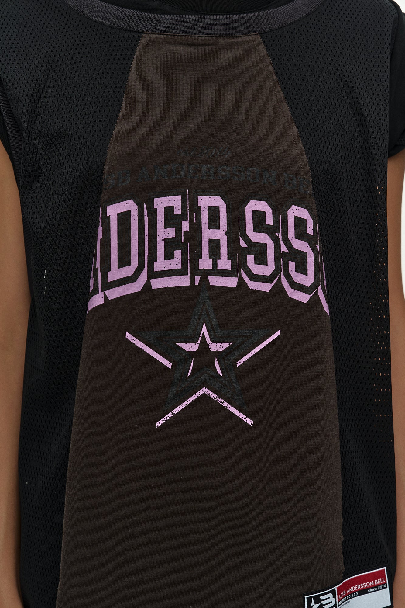 Andersson Bell - Basketball Jersey Layered Roll Up T-Shirt (Black/Brown) product image 6 | TRAB K-Fashion Australia