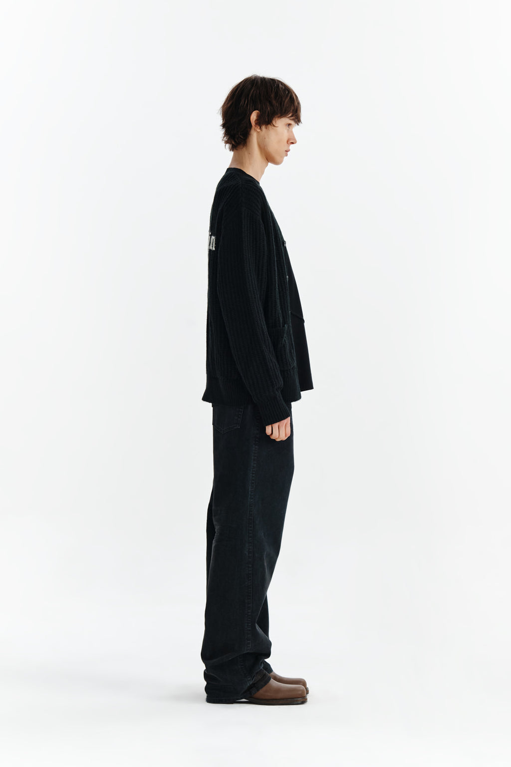 Matin Kim - Vintage Velvet Denim Pants (Navy) product image 6 | TRAB K-Fashion Australia