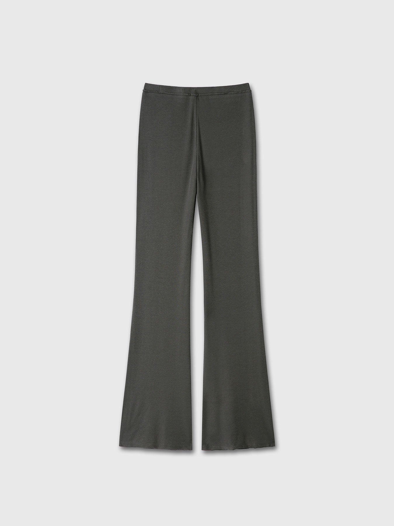 Tonywack - Tencel Ribbed Flared Pants (Olive Charcoal) product image 8 | TRAB K-Fashion Australia
