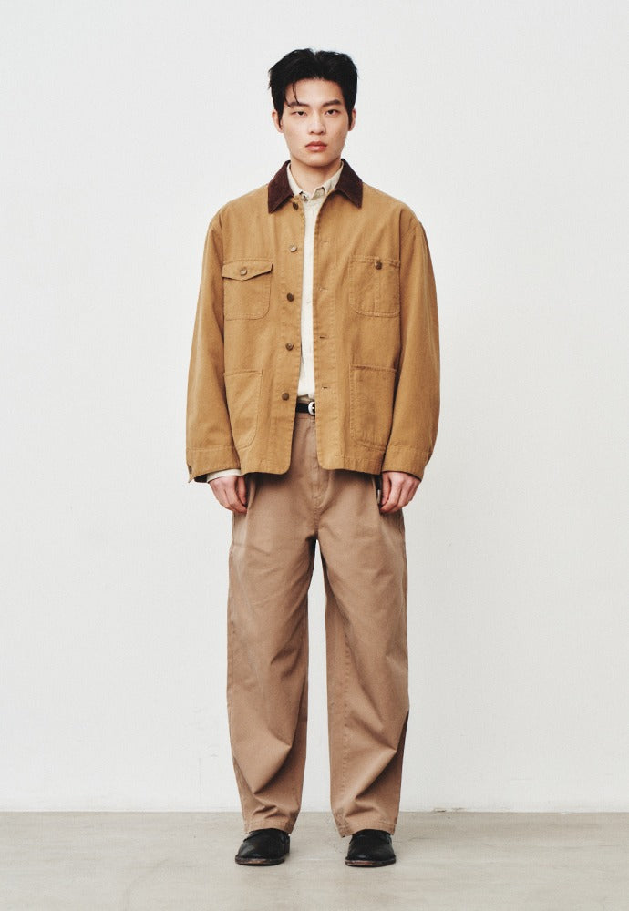 Art if acts - Garment Washed Chore Jacket (Tan) product image 1 | TRAB K-Fashion Australia