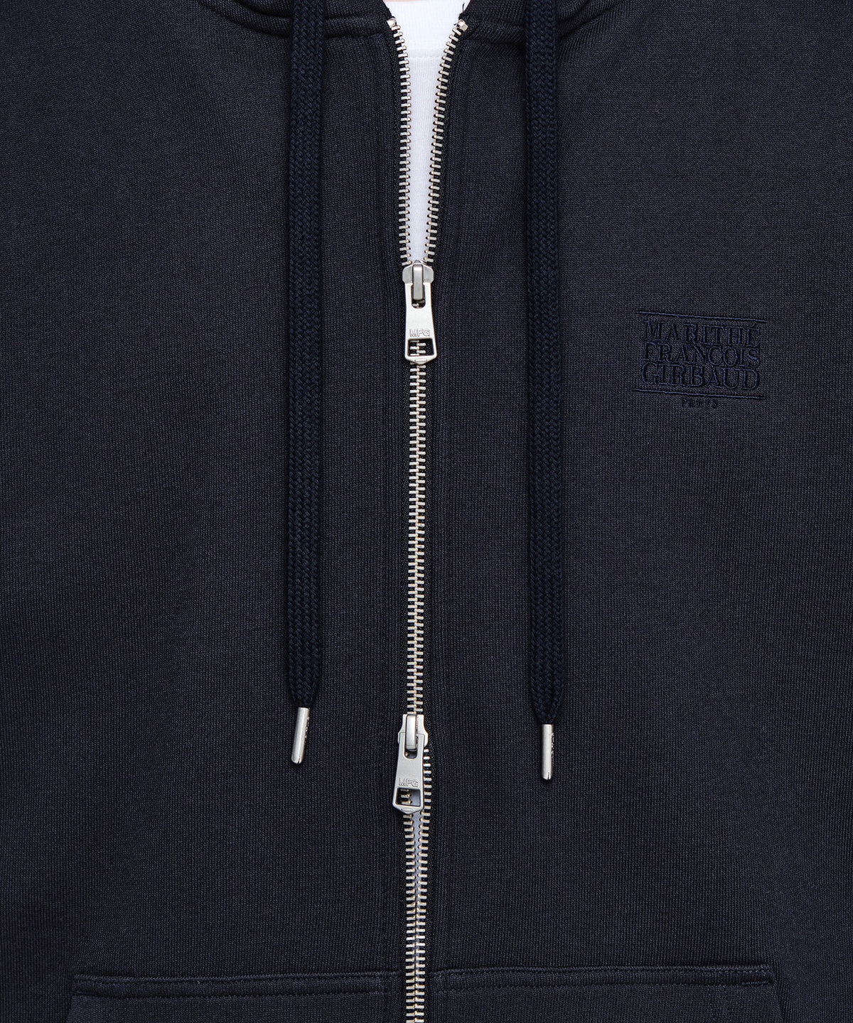Marithe & Francois Girbaud - Back Classic Logo Hoodie Zipup (Navy) product image 4 | TRAB K-Fashion Australia