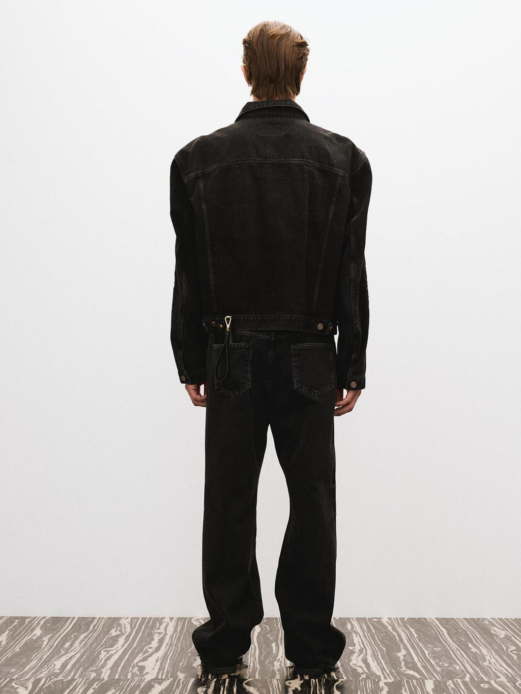 Recto - Vincent Denim Trucker Jacket (Black) product image 7 | TRAB K-Fashion Australia