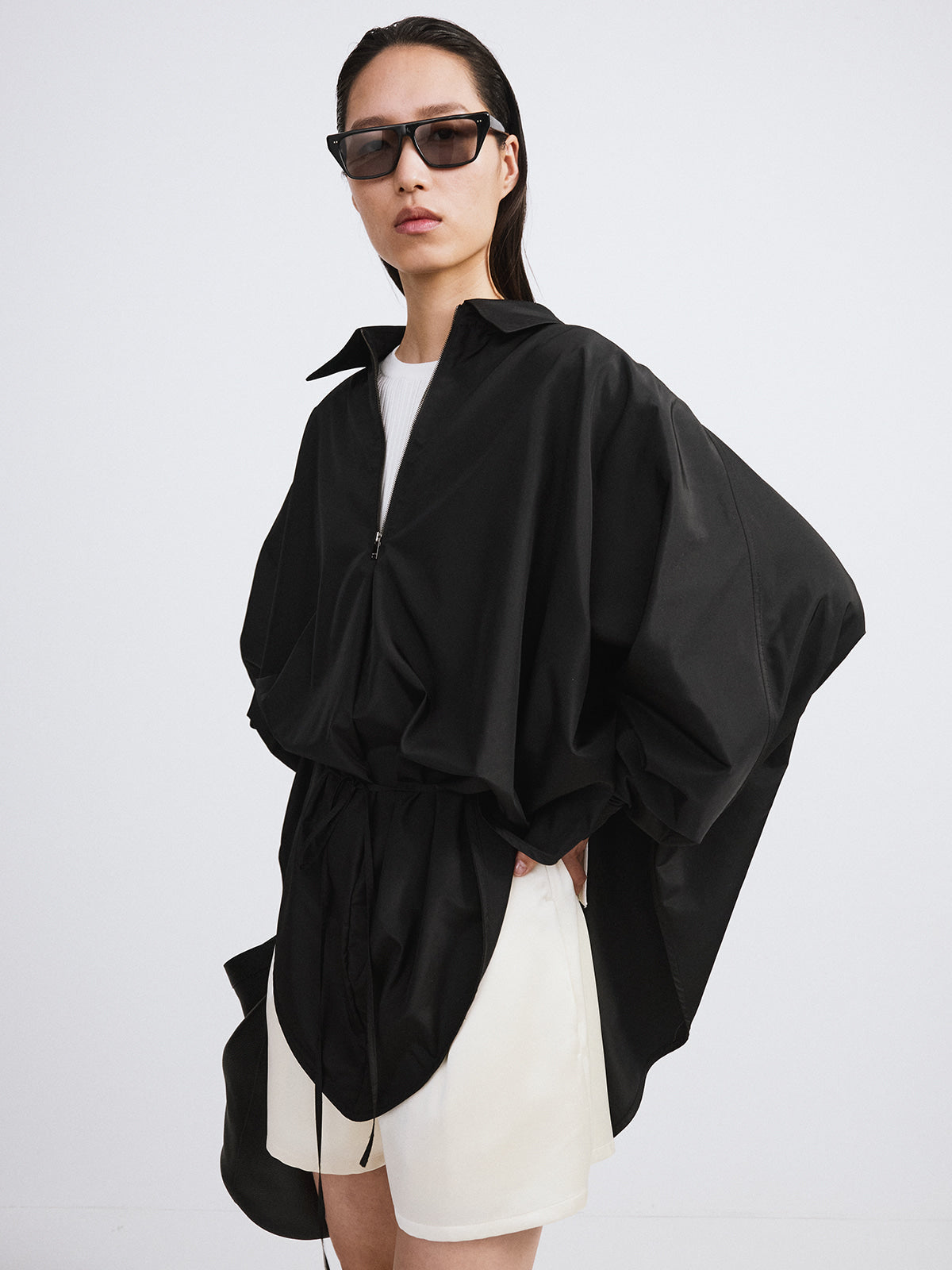 Recto - Oversized Cape Jumper (Black) product image 3 | TRAB K-Fashion Australia