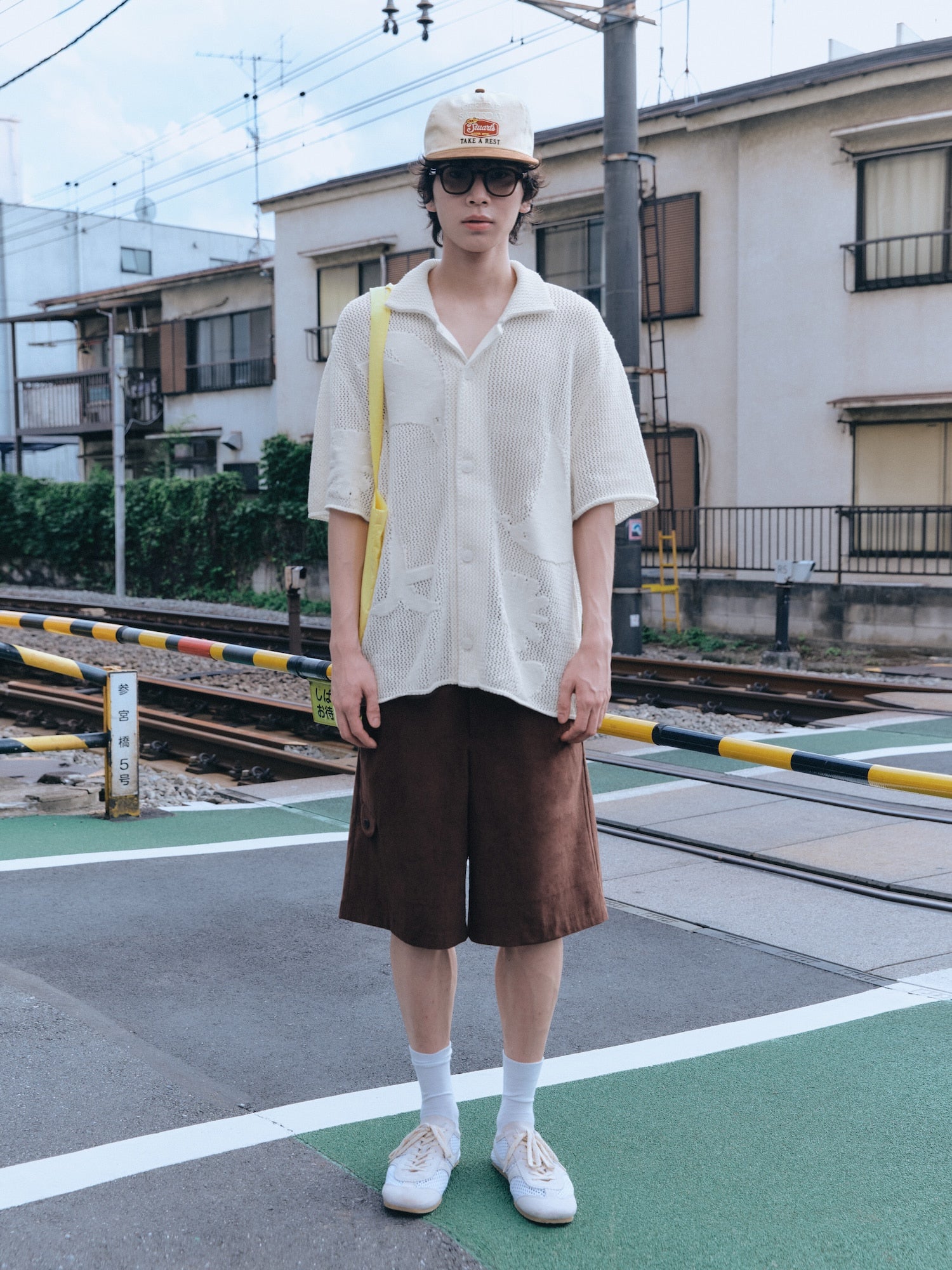 Stu - Graphic Knit Shirt (Cream) product image 1 | TRAB K-Fashion Australia