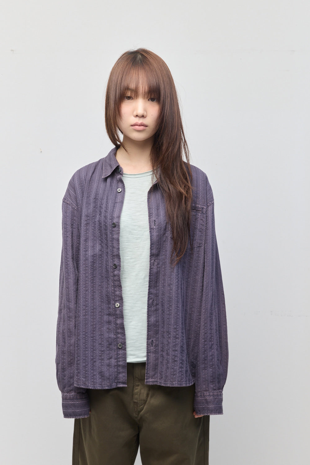Hatchingroom - Crochet Shirt (Bleached Blue) product image 11 | TRAB K-Fashion Australia