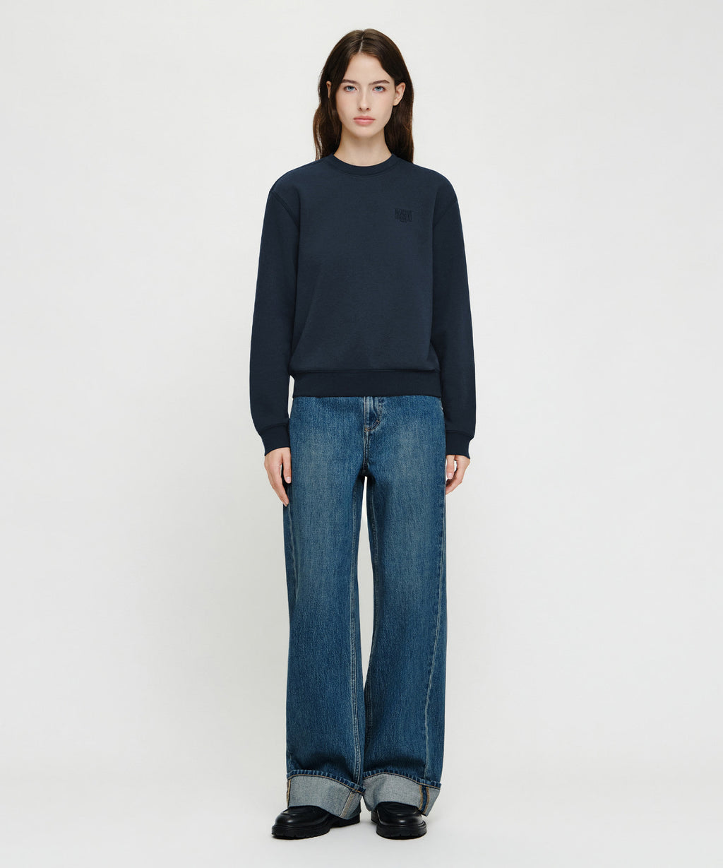 Marithe & Francois Girbaud - Small Classic Logo Sweatshirt (Navy) product image 4 | TRAB K-Fashion Australia