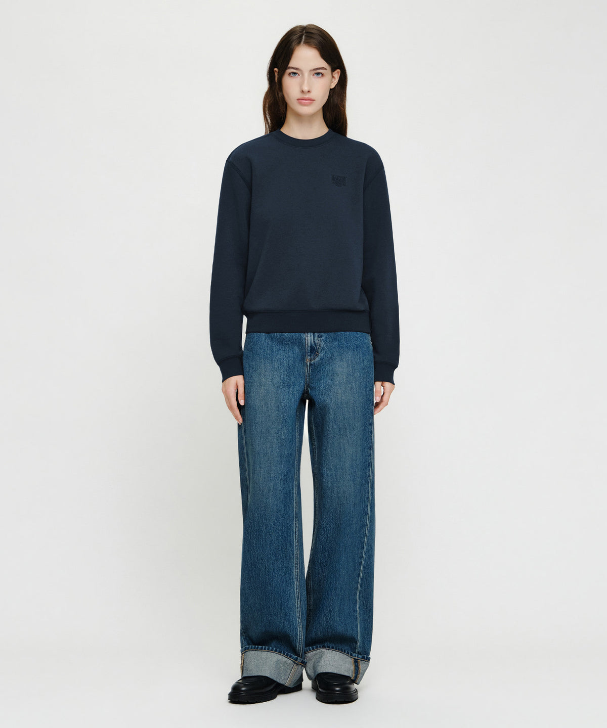 Marithe & Francois Girbaud - Small Classic Logo Sweatshirt (Navy) product image 4 | TRAB K-Fashion Australia
