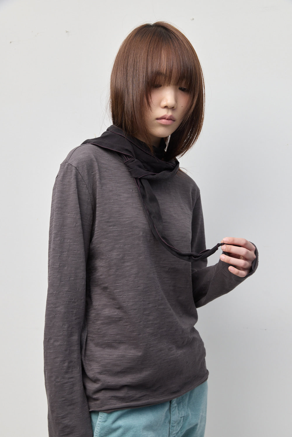 Hatchingroom - Crinkle Scarf (Plum) product image 7 | TRAB K-Fashion Australia
