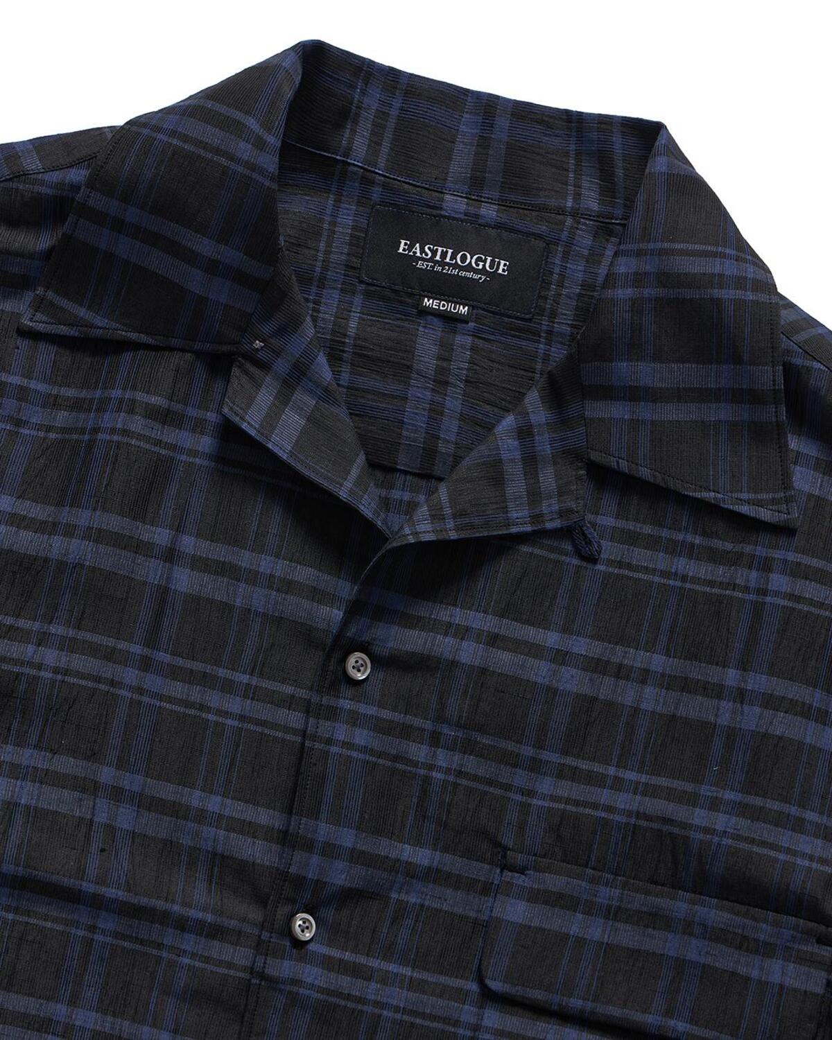 Eastlogue - Holiday Half Shirts (Black Blue Check) product image 3 | TRAB K-Fashion Australia