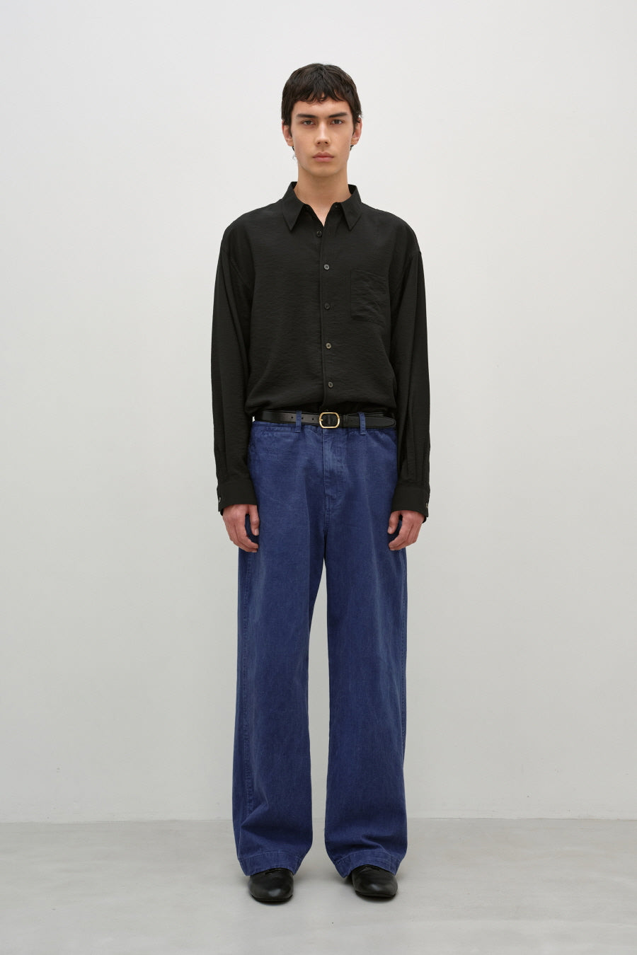 Insilence - Silk Shirt (Black) product image 1 | TRAB K-Fashion Australia